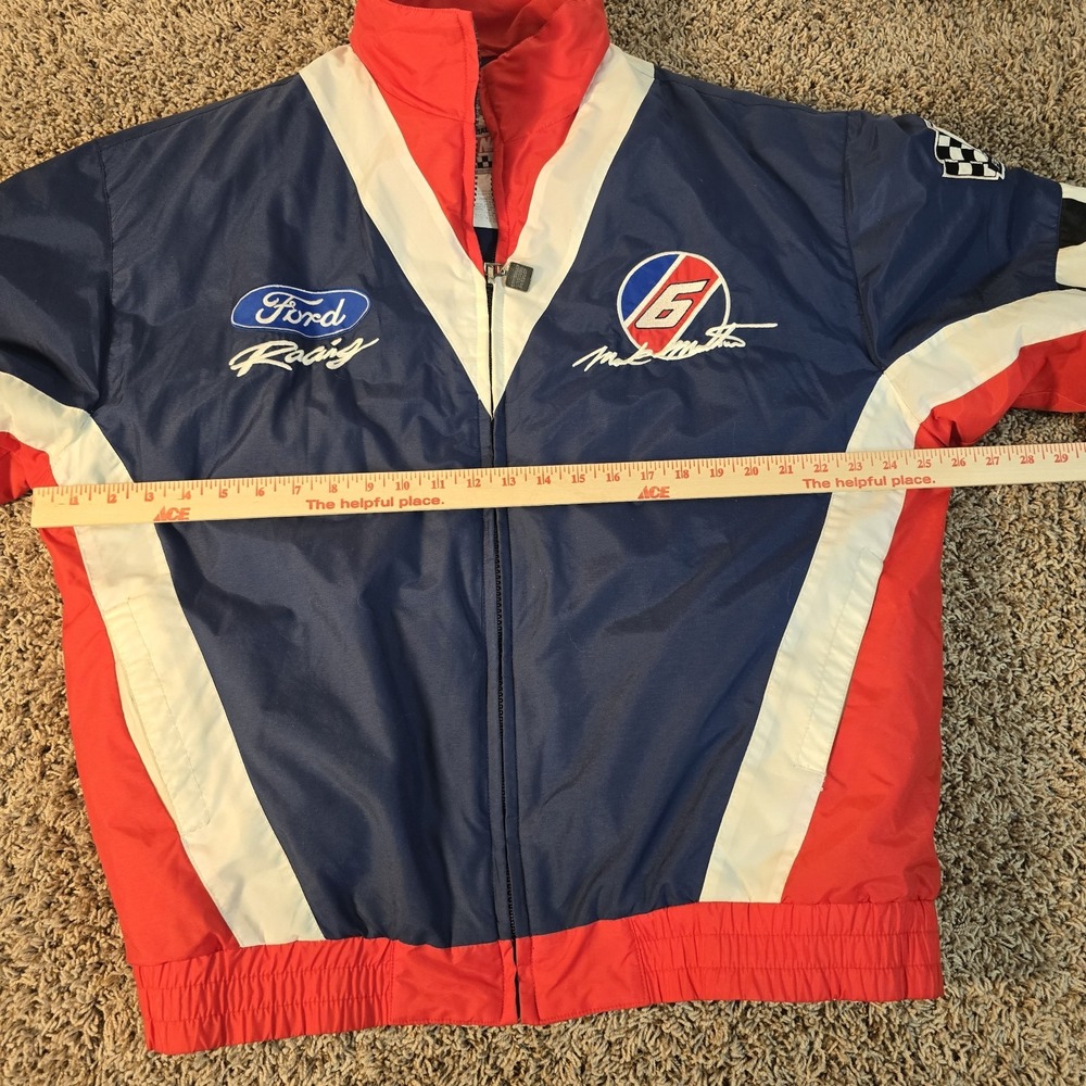 Nutmeg NASCAR Valvoline Ford Racing Jacket Men's Coat Mark Martin #6 Size Large - Picture 5 of 7